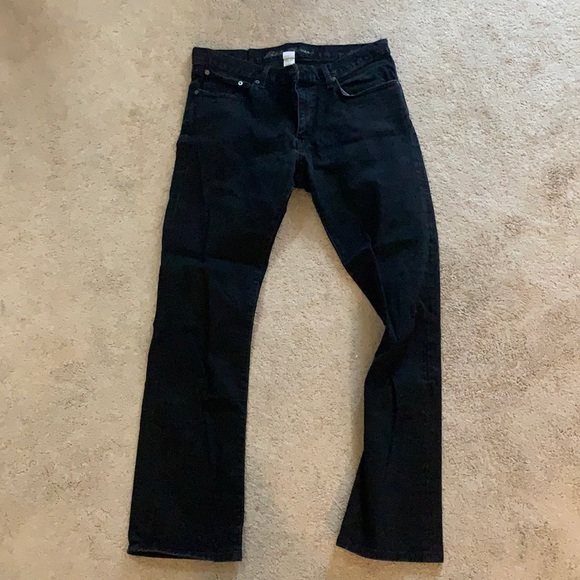 Black Eddie Bauer 34-34 Slim Fit Jeans - Picture 1 of 3
